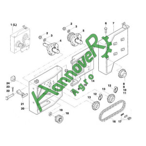 Позиція 11  Зірочки ланцюга Z = 26 Accord AC820797 АС820797, Kverneland , Квернеланд